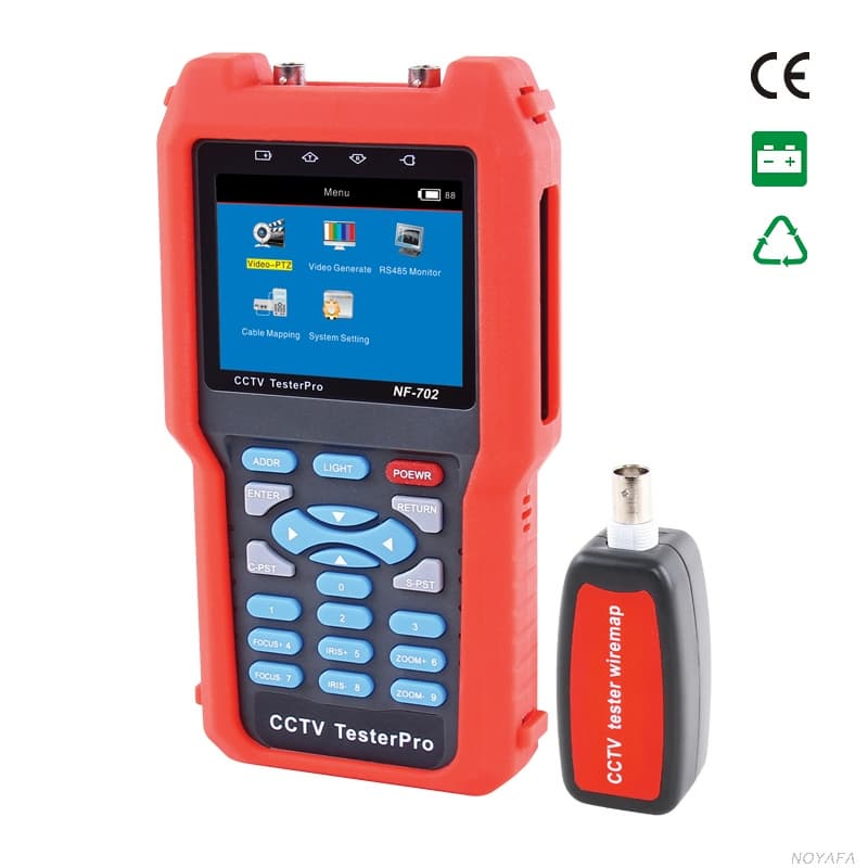 Audio input and PTZ continuing rotate test CCTV TESTER